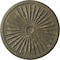 Ekena Millwork Leandros Ceiling Medallion (Canopies up to 5"), 33 1/8"OD x 3 1/2"ID x 1 3/8"P, Witch Hazel Crackle CM33LEWHC - alternate 1